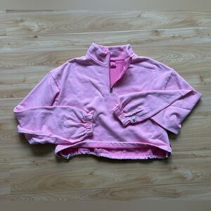 Fxxking Rabbits FR2UME Pink Women's Quarter-Zip Sweatshirt